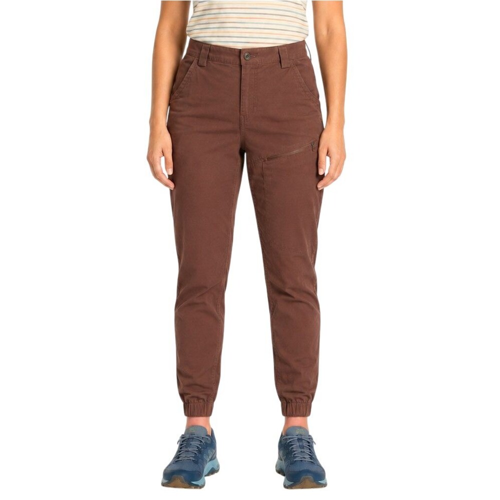 Duluth Rootstock Gardening Joggers Womens 8 Cotton Canvas 6-Pockets Comfort Rust